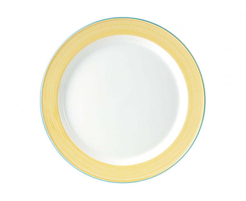 Rio Yellow Slimline Plate 23cm (9) - 15300211 (Pack of 24)