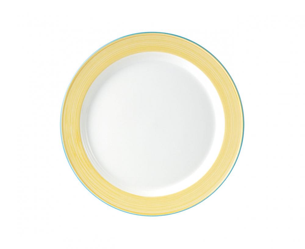 Rio Yellow Slimline Plate 20.25cm (8) - 15300212 (Pack of 24)