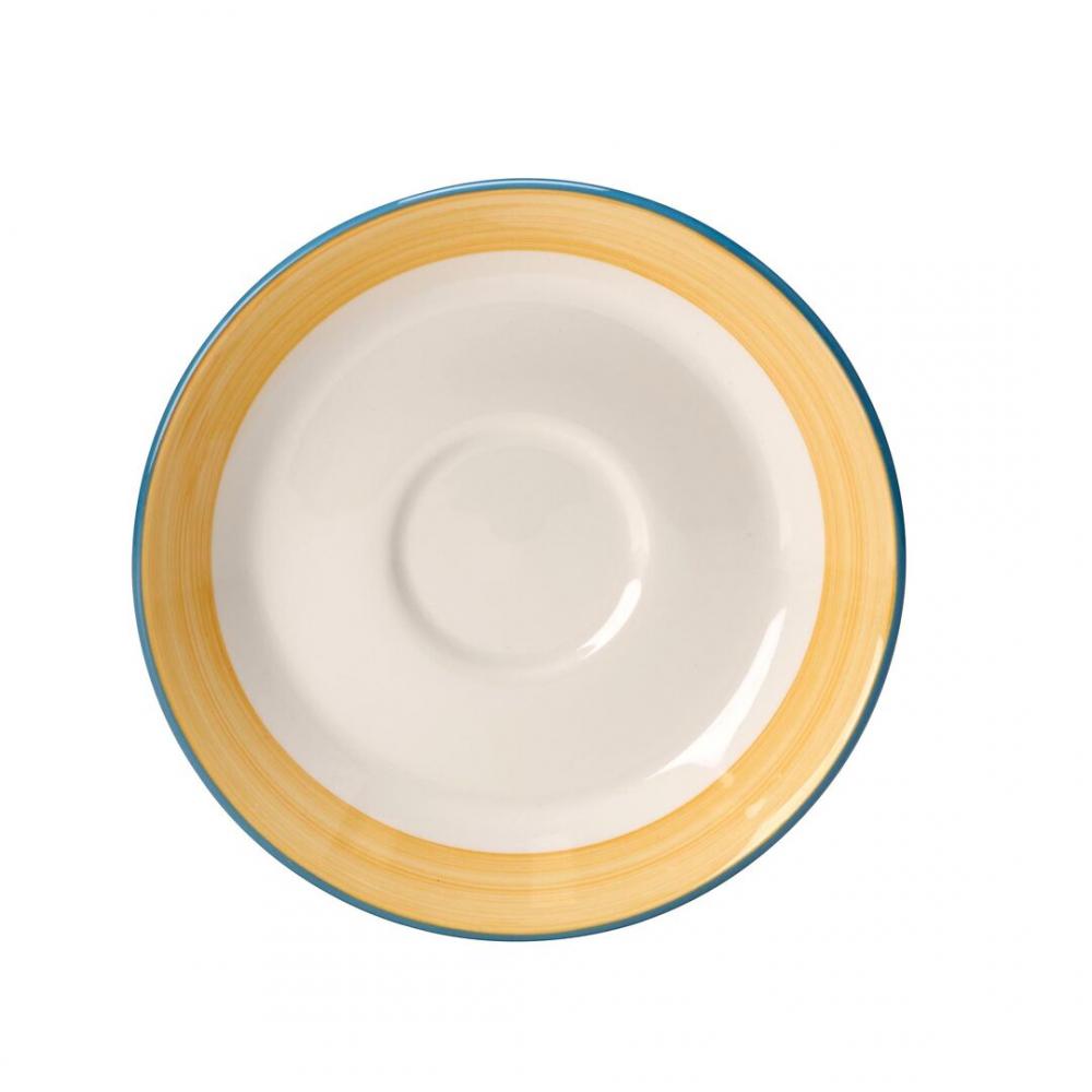 Rio Yellow Slimline Saucer 15.25cm (6) - 15300218 (Pack of 36)