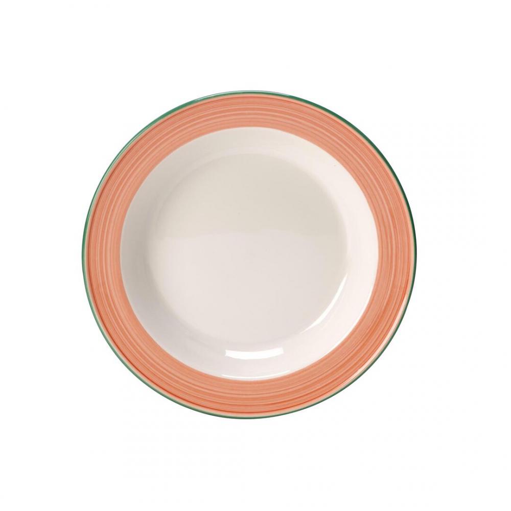 Rio Pink Slimline Soup Plate 21.5cm 39.75cl (8 1/2 14oz) - 15320215 (Pack of 24)