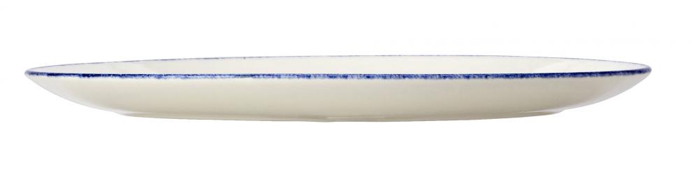 Blue Dapple Oval Coupe Plate 34.25cm (13 1/2) - 17100145 (Pack of 12)