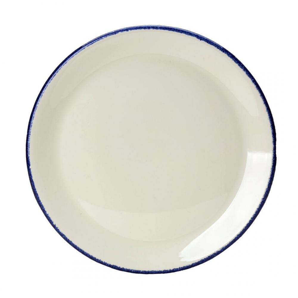 Blue Dapple Coupe Plate 23cm (9) - 17100543 (Pack of 24)