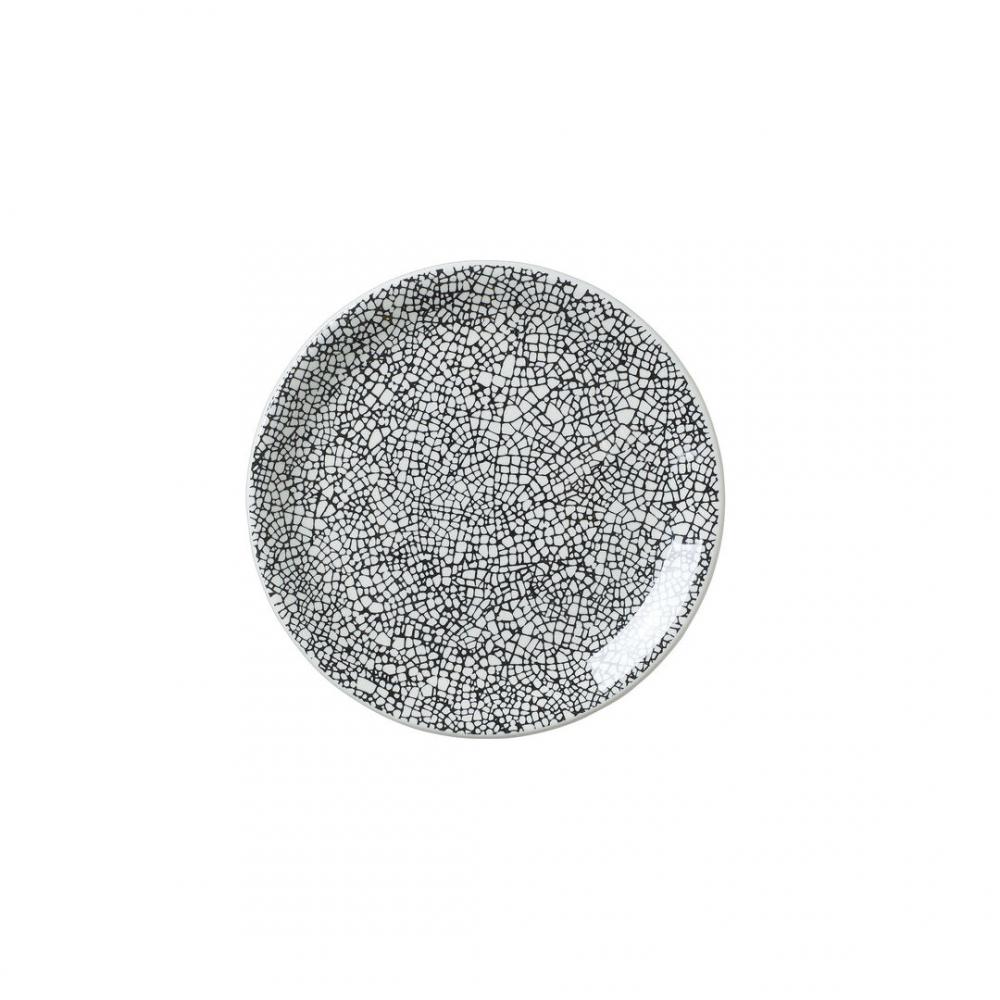 Ink Crackle Black Coupe Plate 15.25cm (6) - 17600568 (Pack of 12)