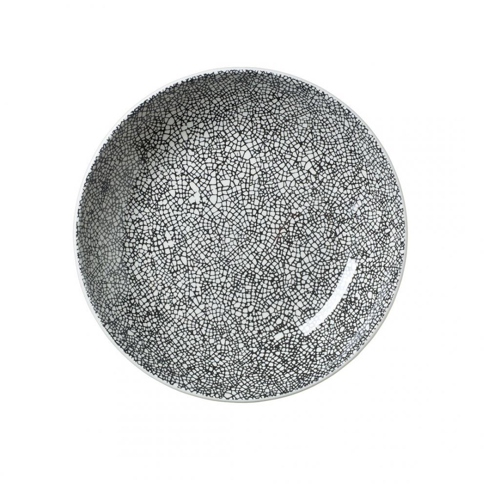 Ink Crackle Black Coupe Bowl 21.6cm 83.5cl (8 1/2 29 2/5oz) - 17600570 (Pack of 12)