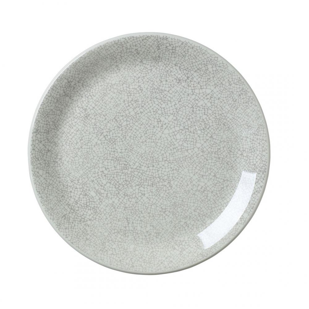 Ink Crackle Grey Coupe Plate 25.25cm (10) - 17610566 (Pack of 12)