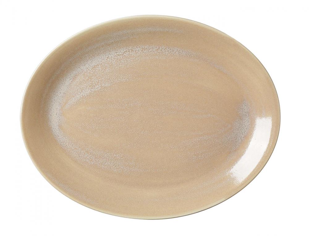 Revolution Sandstone Oval Coupe Plate 34.25cm (13 1/2) - 17760145 (Pack of 12)