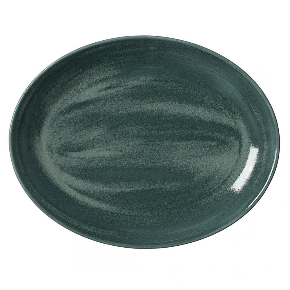 Revolution Jade Oval Coupe Plate 34.25cm (13 1/2) - 17780145 (Pack of 12)