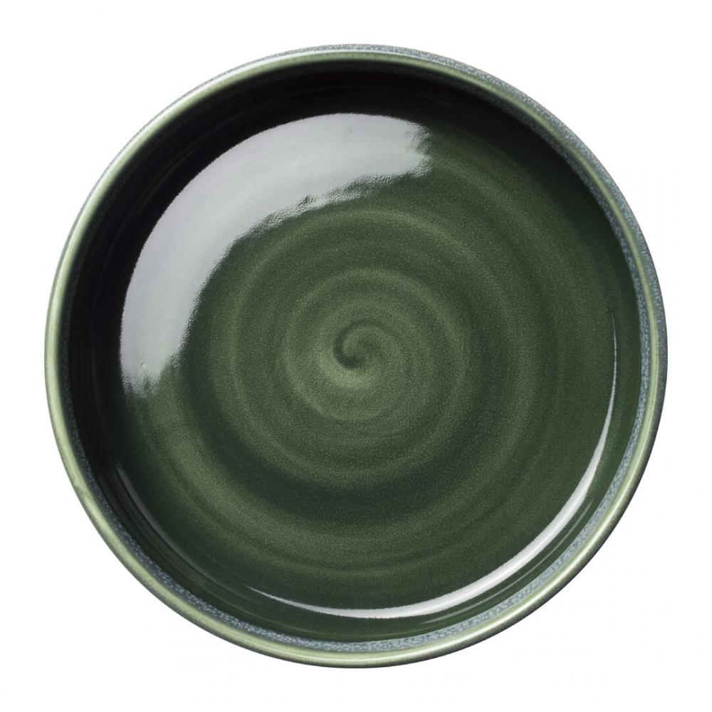 Aurora Vesuvius Burnt Emerald Round Stacking Tray 16.5cm (6 1/2) - 17830560 (Pack of 12)
