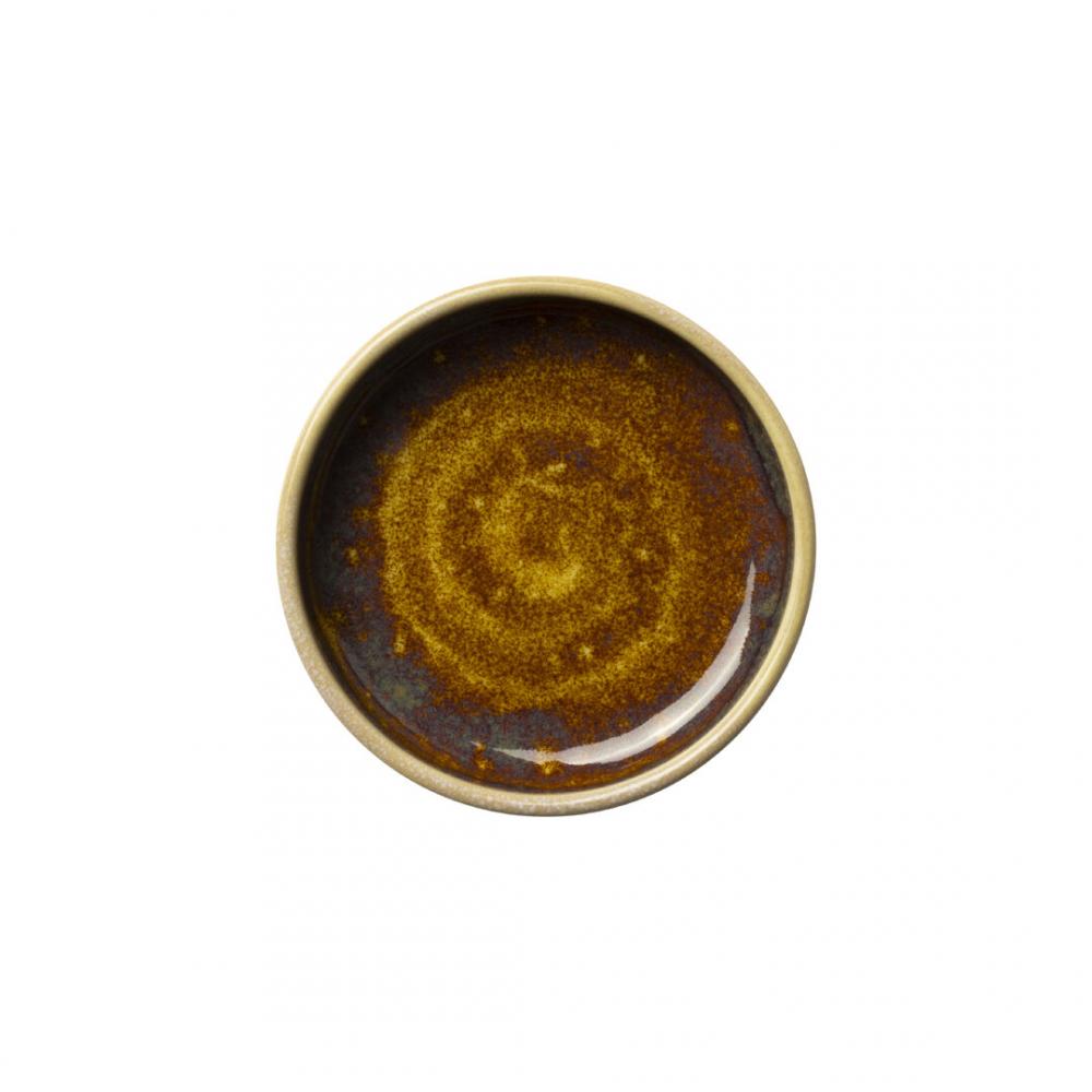 Aurora Vesuvius Amber Round Stacking Tray 10.25cm (4) - 17840470 (Pack of 12)
