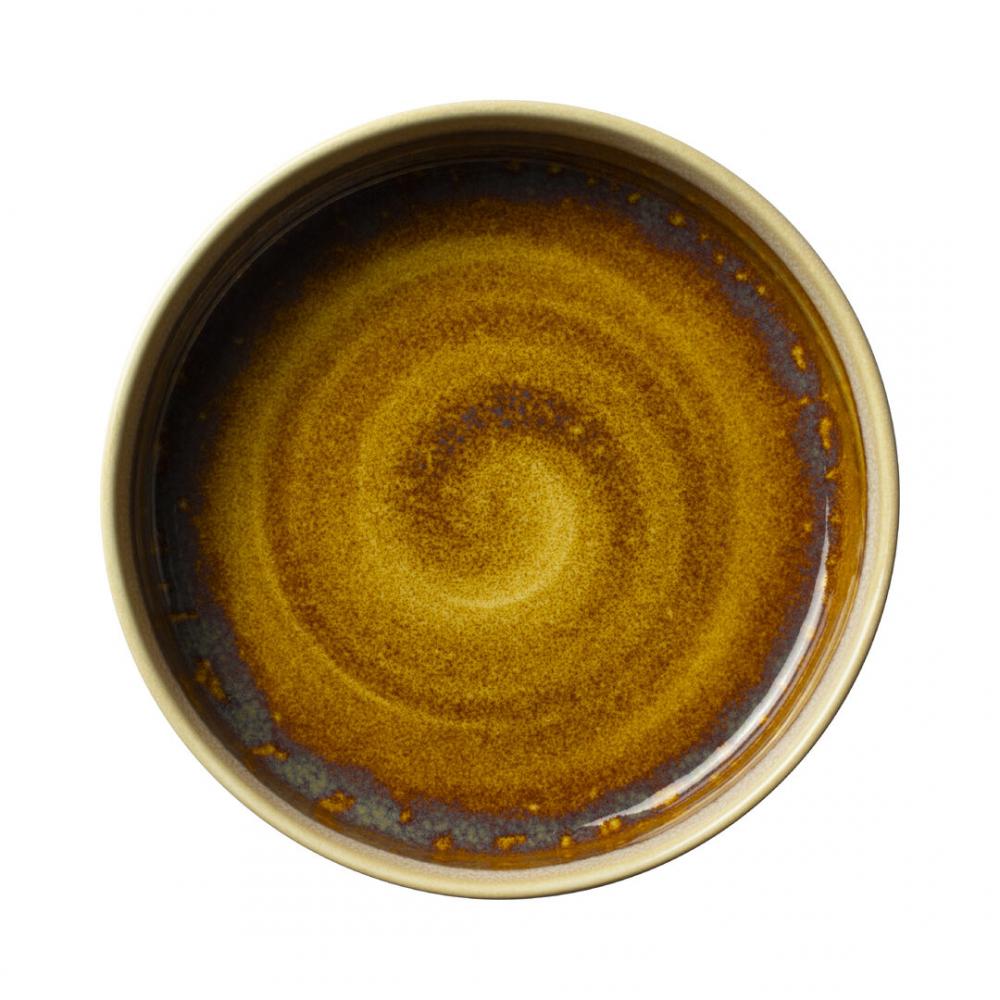 Aurora Vesuvius Amber Round Stacking Tray 20.25cm (8) - 17840559 (Pack of 12)