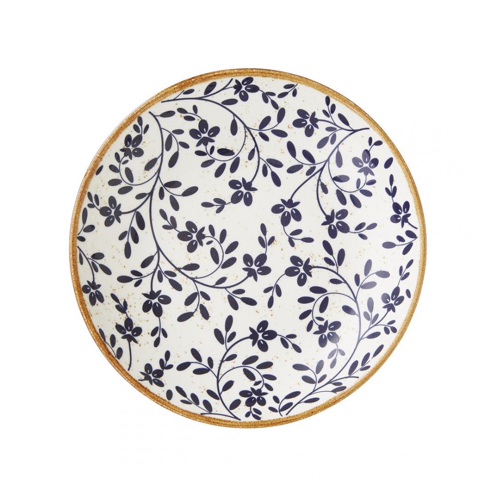 Flora Blue Coupe Bowl 21.6cm 83.5cl (8 1/2 29 2/5oz) - 18000570 (Pack of 12)