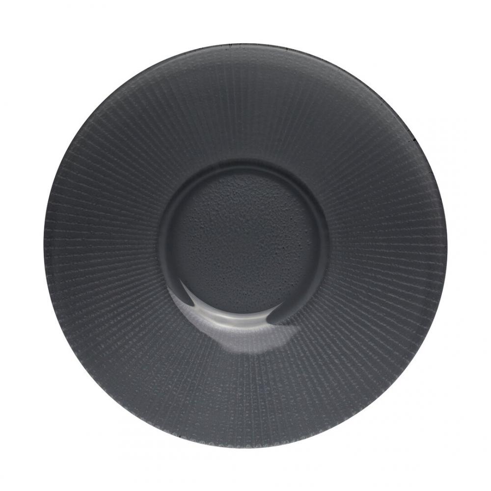 Willow Gourmet Smoked Small Well Plate 27.5cm (10 7/8) - 6151B446 (Pack of 12)