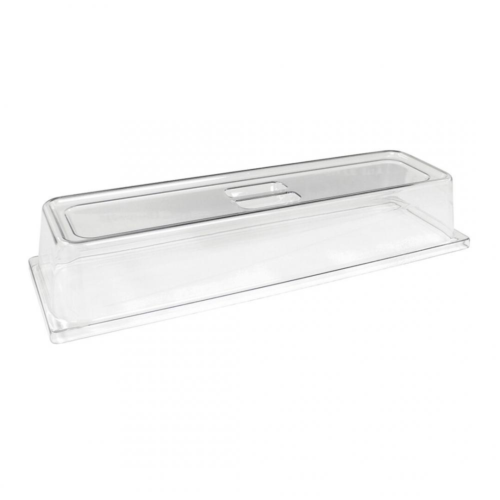 Polycarbonate Gastronorm Covers GN 2/4 53.6 x 16.8 x 91cm (21 x 6 2/3 x 3 1/2) - 6470ML13