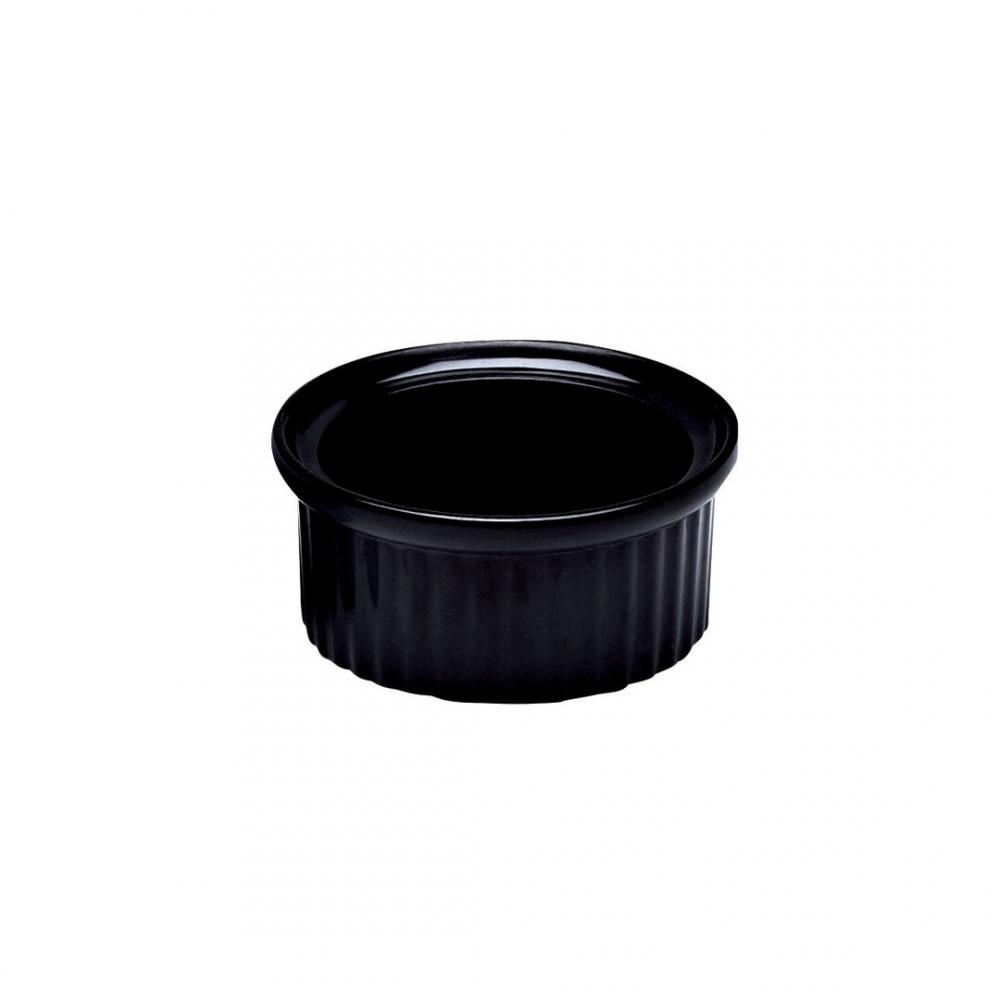 Black Ramekin 9.5 x 3.8cm 12cl (3 3/4 x 1 1/2 4 1/4oz) - 6818EL034 (Pack of 12)