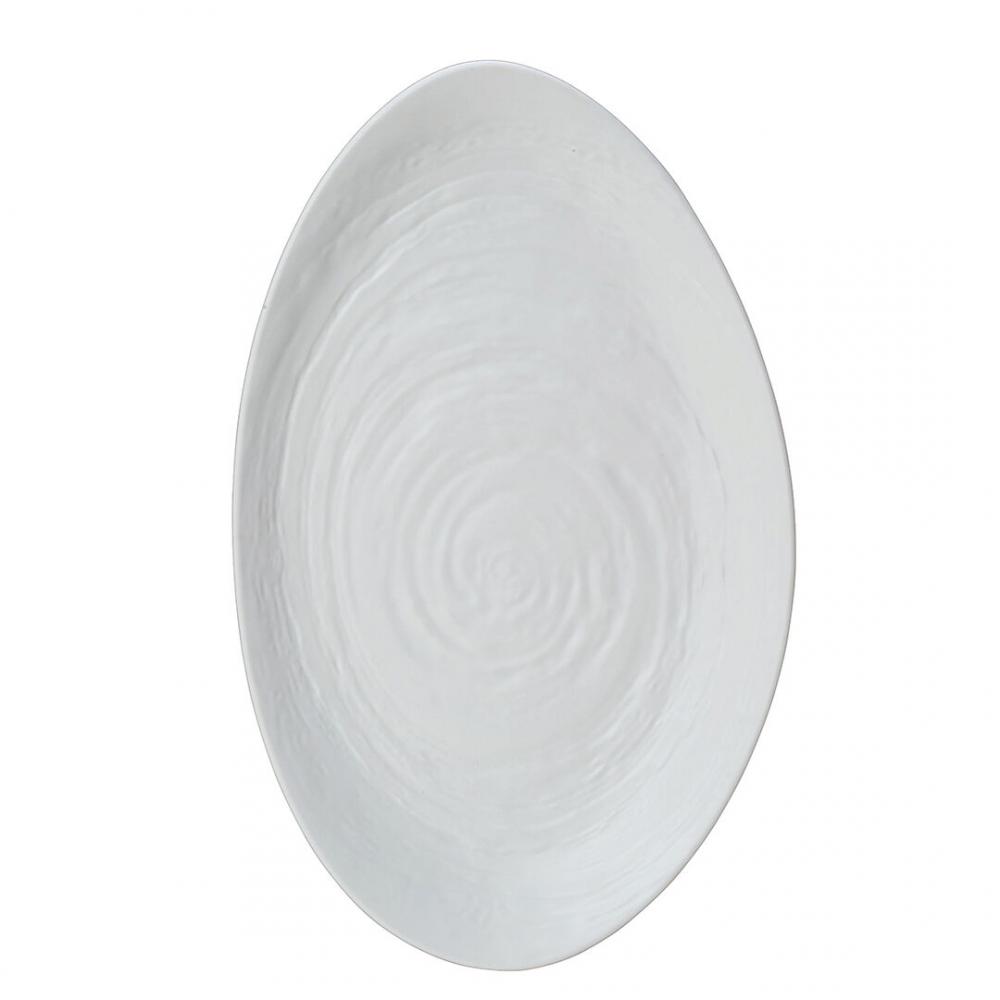 Scape White Large Oval Platter 40 x 24.2cm (16 x 9 1/2) - 68A451EL703