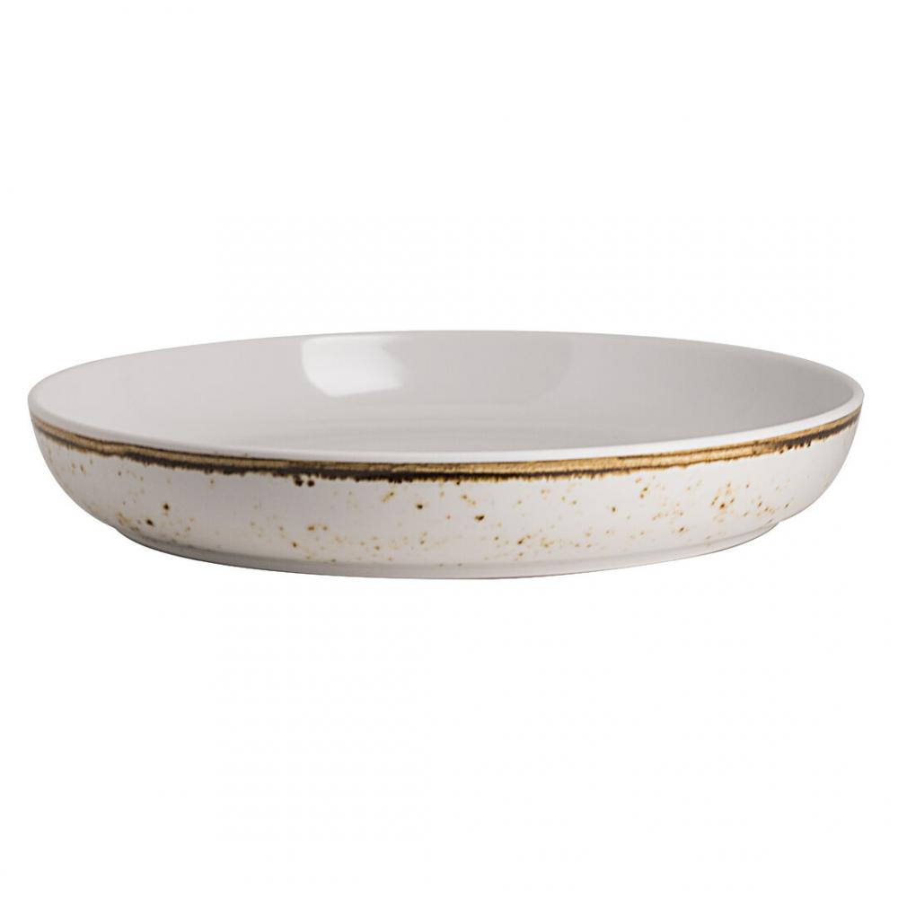 Craft White Medium Round Platter 33 x 5.1cm 3.3ltr (13 x 2 3 1/2qts) - 68A632EL860 (Pack of 12)