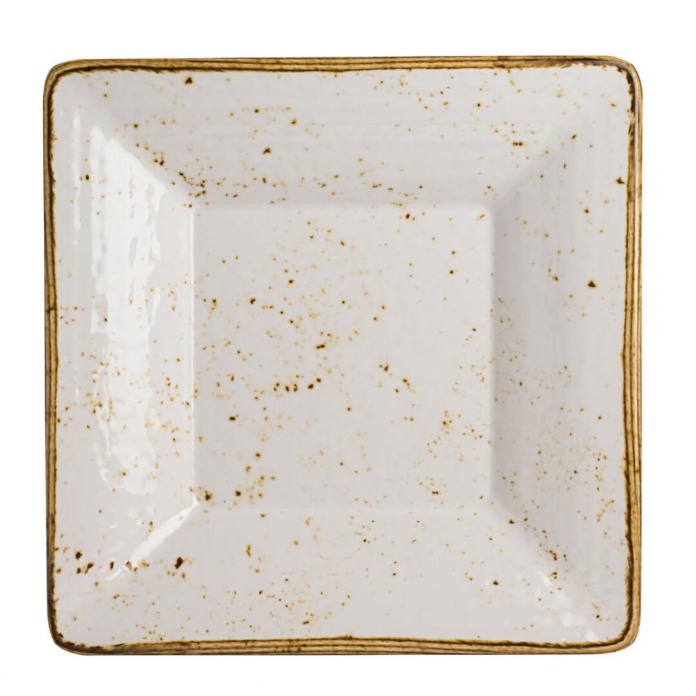 Craft White Square Pebble Bowl 25.4 x 3.8cm 0.9ltr (10 x 1 1/2 1qts) - 68A632EL867 (Pack of 6)