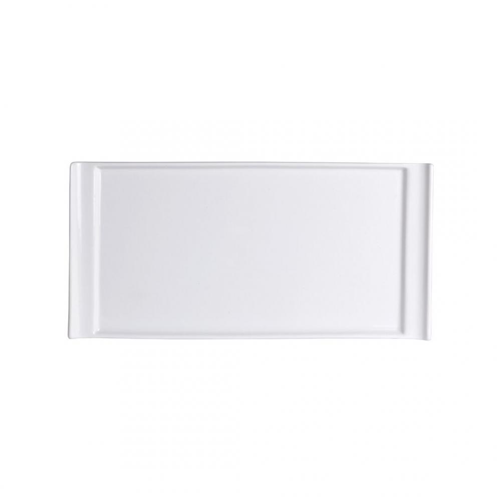 Cafe Porcelain Rectangle Tray Handled 20 x 10cm (7 7/8 x 3 7/8) - 6900E407 (Pack of 12)