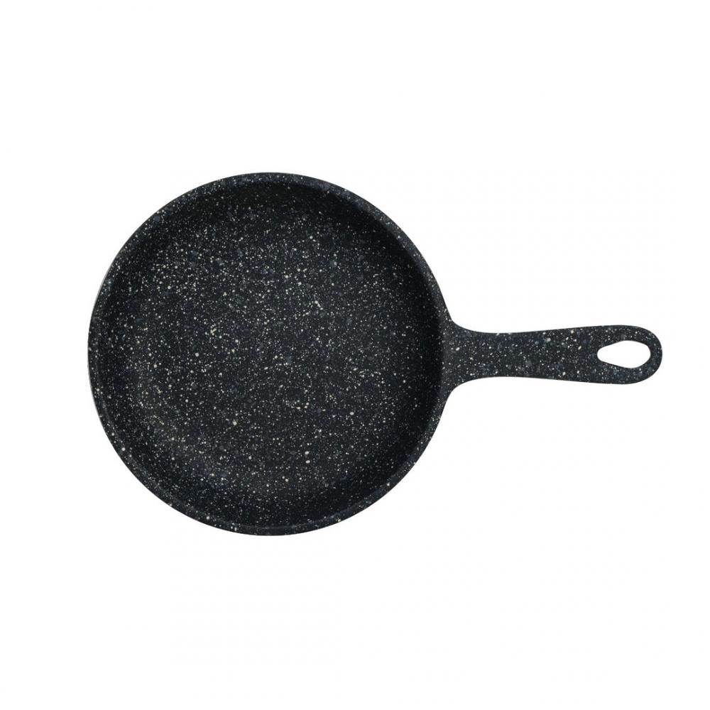 Folio Black Round Skillet 26.7 x 16.5 x 3.5cm 44.4cl (10 1/2 x 6 1/2 x 1 3/8 15oz) - 6976QU008 (Pack of 2)