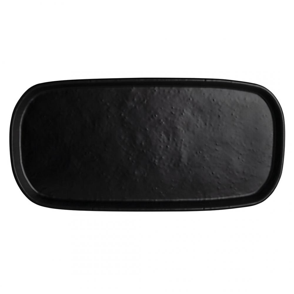 Cali Black Rectangle Tray 36.8 x 17.7cm (14 1/2 x 7) - 7181TM521 (Pack of 6)