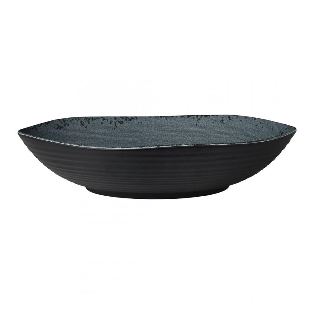 Pompeii Slate Large Shallow Round Bowl 35.9 x 6.7cm 4.5ltr (14 1/7 x 2 2/3 4 3/4qrt) - 7184TM043A (Pack of 4)