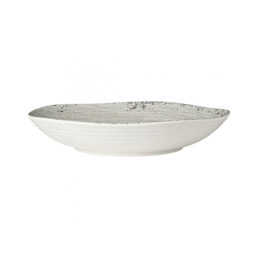 Pompeii Stone Medium Shallow Round Bowl 29.8 x 6.7cm 2.5ltr (11 3/4 x 2 5/8 2/3qrt) - 7194TM041A (Pack of 6)