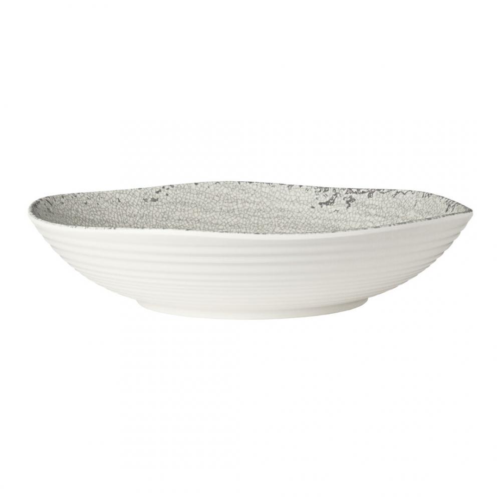 Pompeii Stone Large Shallow Round Bowl 35.9 x 6.7cm 4.5ltr (14 1/7 x 2 2/3 4 3/4qrt) - 7194TM043A (Pack of 4)