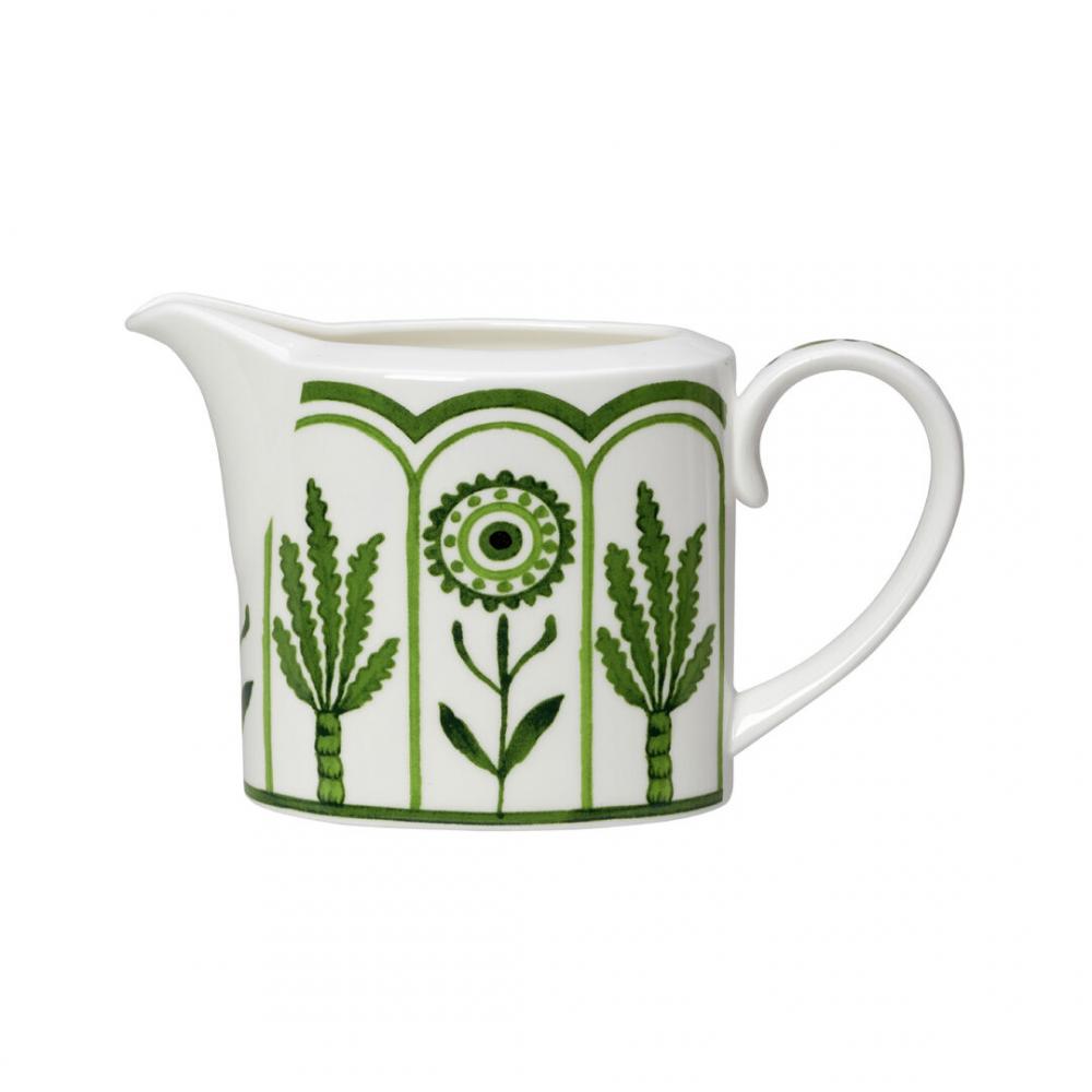 Sultan's Garden Green Coupe Milk Jug 9cm 22cl (3 1/2 7 3/4oz) - 82112AND0340 (Pack of 12)