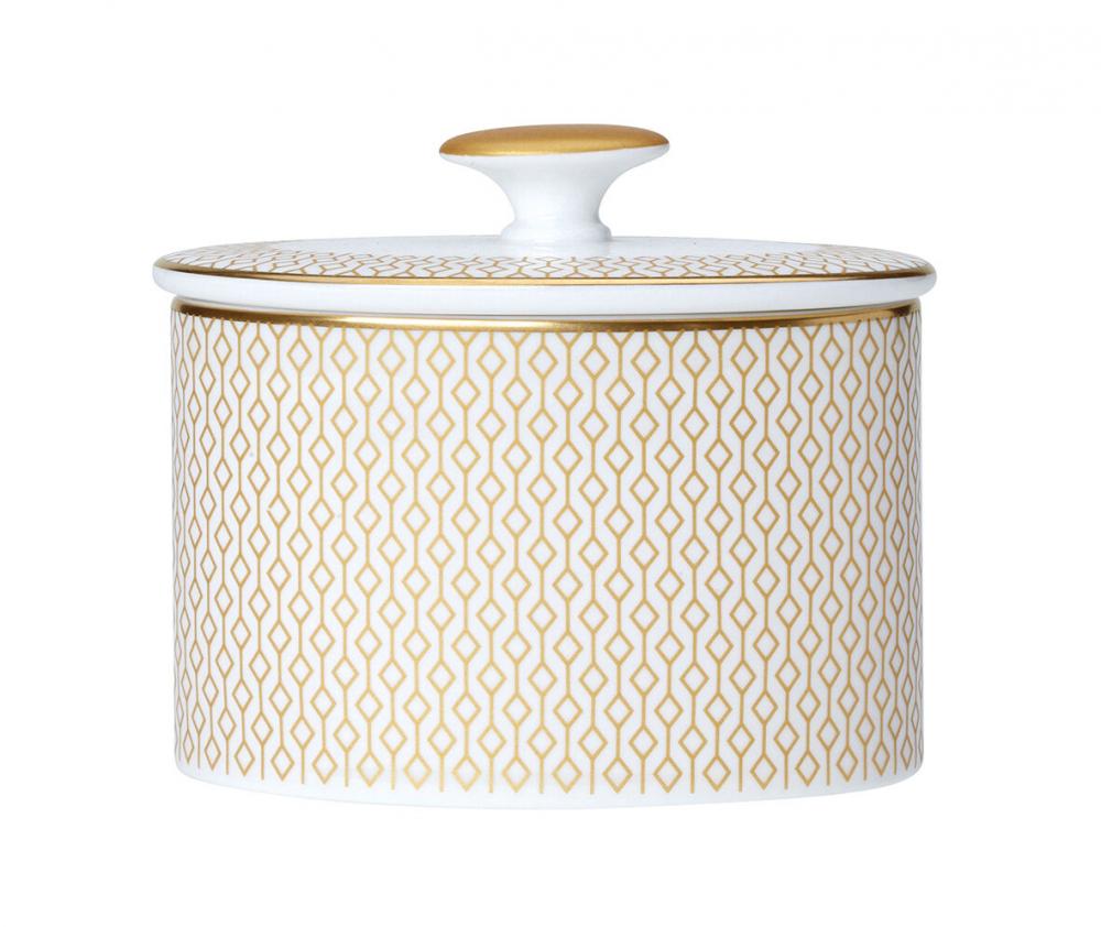 Diamond Gold Coupe Oval Sugar 9cm 22.5cl (3 1/2 8oz) No Lid - 82115AND0335 (Pack of 12)