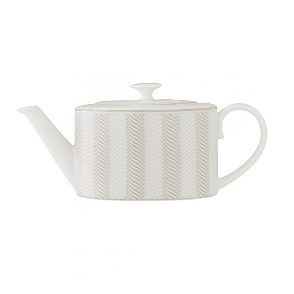 Bakewell Taupe Coupe 2 Cup Oval Teapot 10cm 55cl (4 19 1/3oz) - 82122AND0337 (Pack of 6)