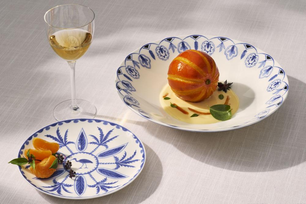Sultan's Garden Blue Misc Oval Tray 36.5 x 27.5cm (14 1/2 x 11) - 82124AND0322 (Pack of 6)