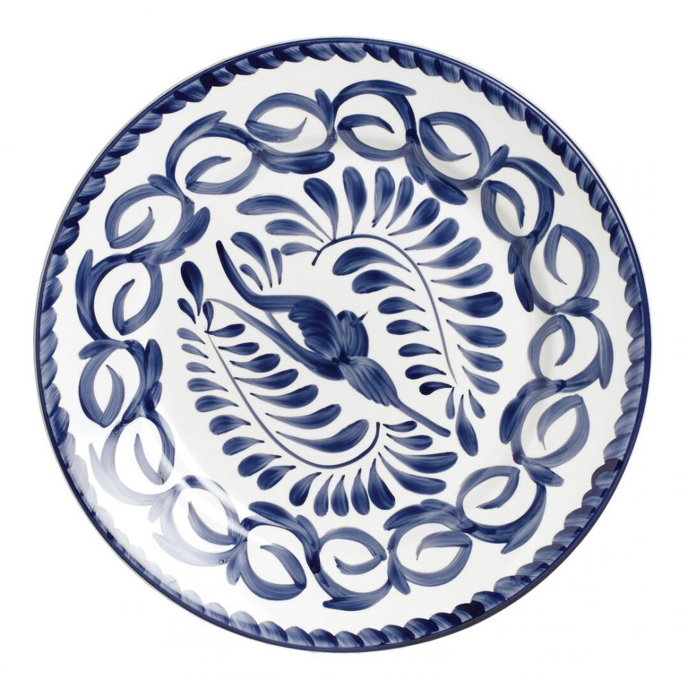 Puebla Blue Rolled Edge Plate 26cm (10 1/4) - A120P103A (Pack of 24)