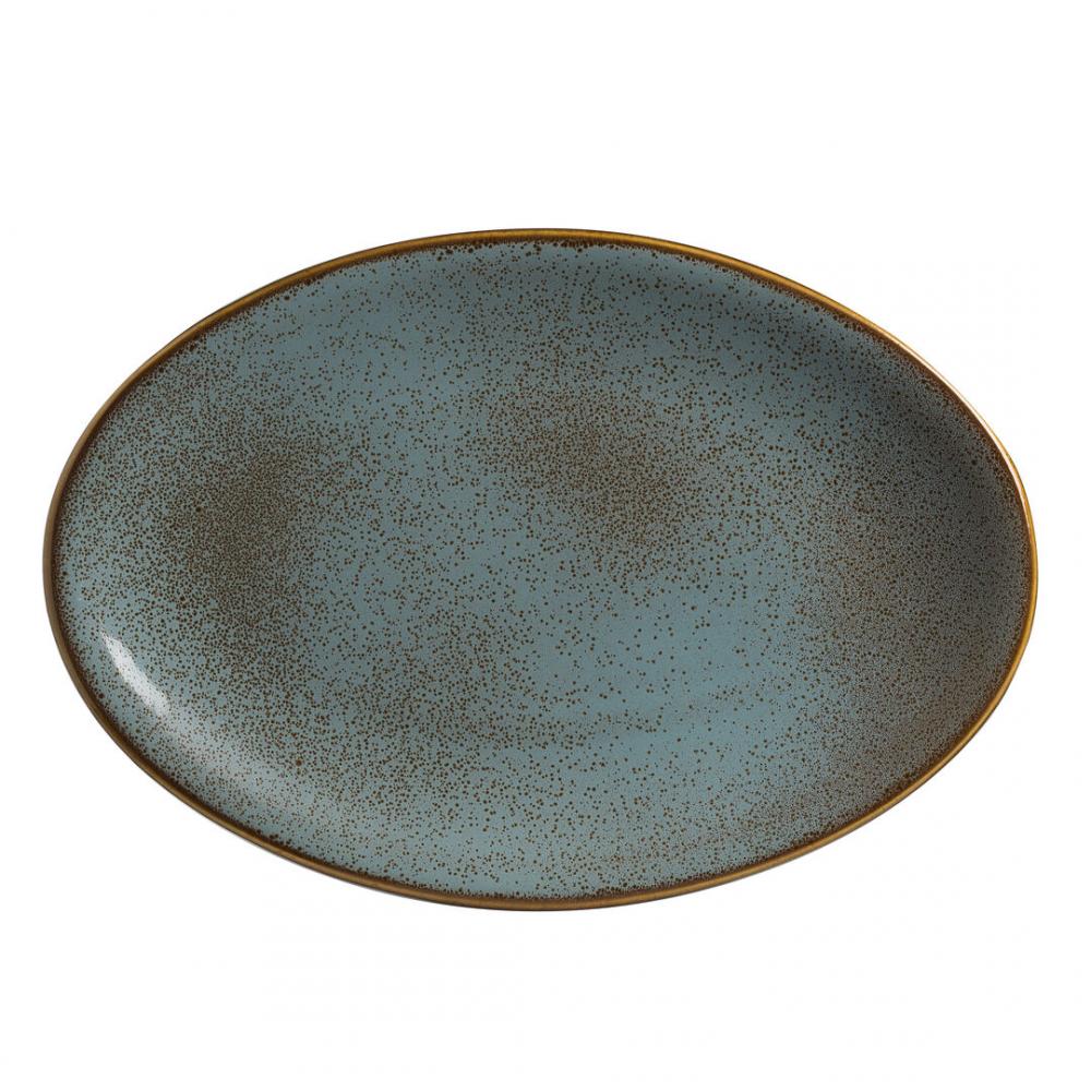 Alma Tacana Azul Oval Platter 34.29 x 22.86cm (13 1/2 x 9) - A320P128A (Pack of 6)