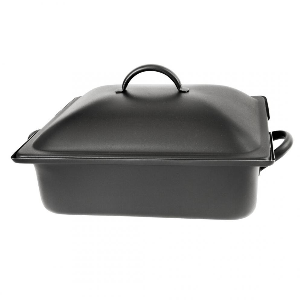 Homestyle Black Induction Rectangle Chafer 39.4 x 27.9 x 20.3cm 3.8ltr (15 1/2 x 11 x 8 4qts) - DW04QCWG8BK