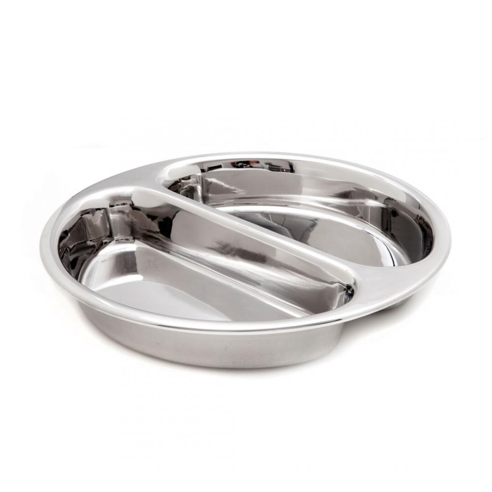 Stainless Steel Divided Food Pan 30.5 x 30.5 x 7.6cm 3.8ltr (12 x 12 x 3 4qts) - DW64RFP2