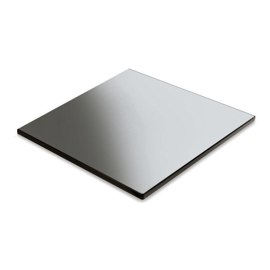 Fusion Black Glass Square Tile 30.5cm (12) - DWFBGL12BK (Pack of 2)