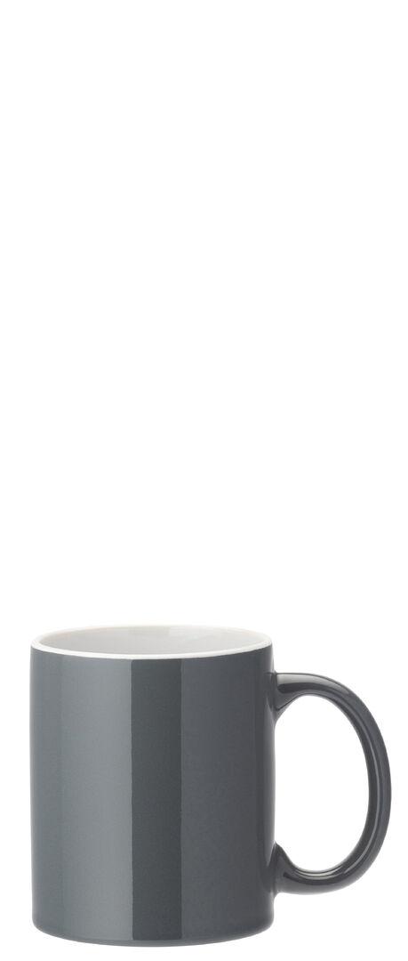 Pure White Straight-Sided Mug 12oz (34cl) - Grey - E90041-000000-B01012 (Pack of 12)