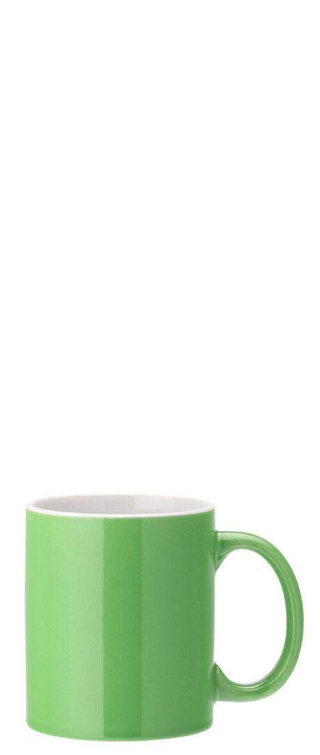 Pure White Straight-Sided Mug 12oz (34cl) - Green - E90042-000000-B01012 (Pack of 12)