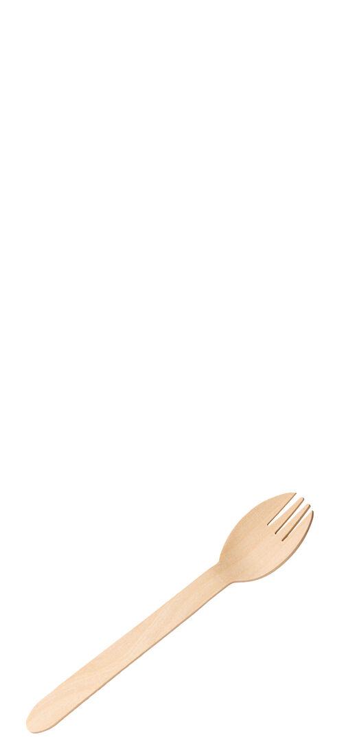 Birch Wood Spork 6 (15.5cm) - F90217-000000-B01010 (Pack of 10)