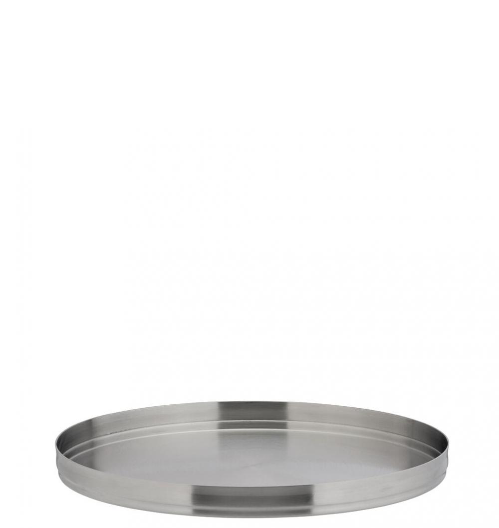 Brushed Stainless Steel Round Plate 9 (23cm) - F92120-000000-B01006 (Pack of 6)
