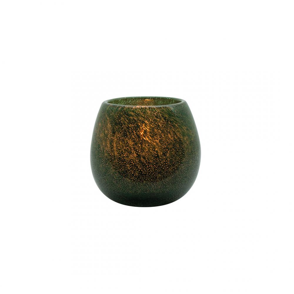 Art Emerald Glass Votive 10.2 x 8.9cm H (4 x 3 1/2) - HW4187 (Pack of 12)