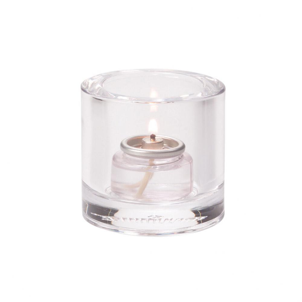 Thick Round Clear Tealight 7 x 7.3cm (2 3/4 x 2 4/5) - HW5140C (Pack of 6)