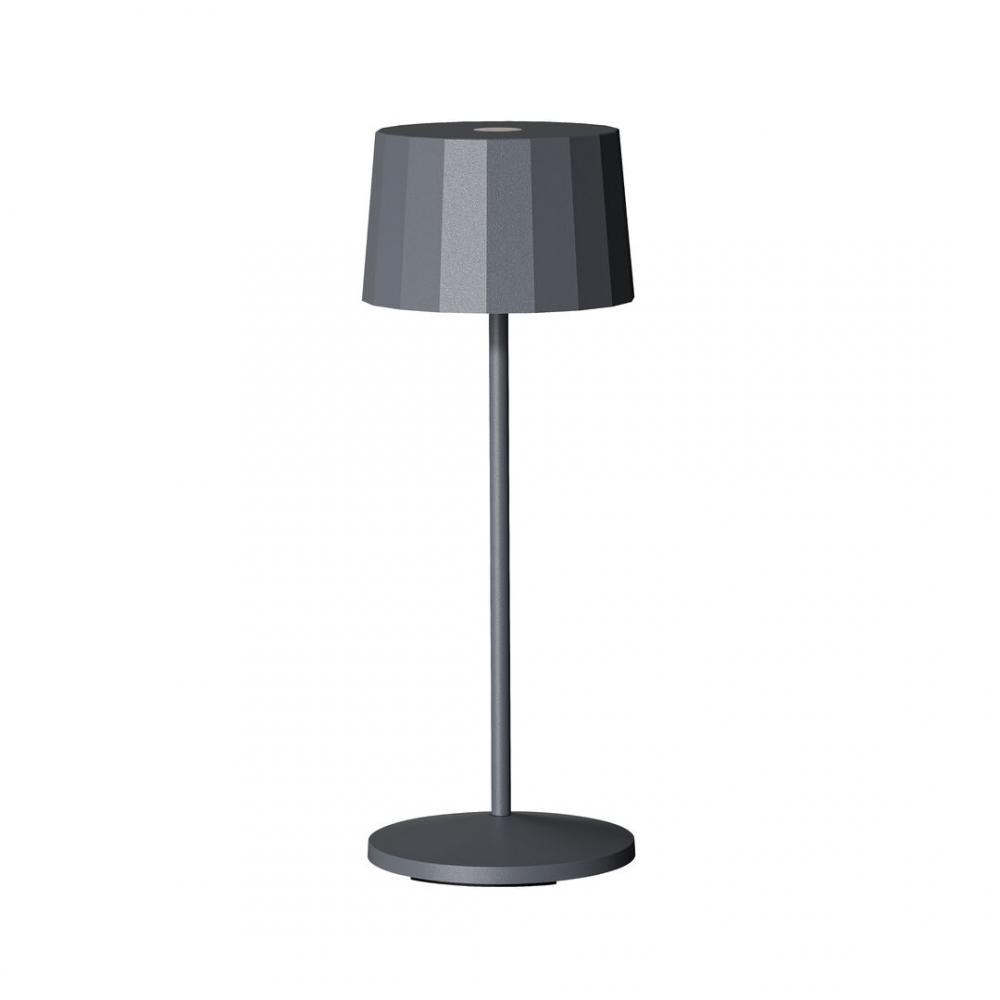 Octa Dark Grey LED Rechargeable Table Light 11 x 28.5cm (4 1/3 x 11 2/5) 6 Pack - LMPOCT300GRY6 (Pack of 6)