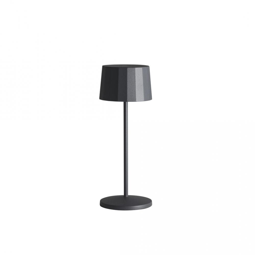 Octa Dark Grey Mini LED Rechargeable Table Light 7.6 x 20.3cm (3 x 8) - LMPOCTGRYMICRO (Pack of 6)